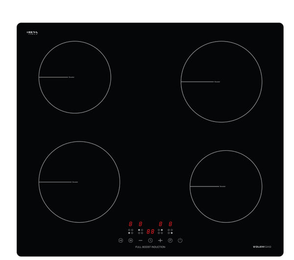 Glemgas 60cm 4 Zone Induction Cooktop With Full Boost (10amp) Model GL