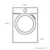 AEG Series 8000 10kg Front Load Washer - White Model LF8C1612A