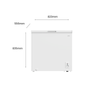 CHIQ 199 L Hybrid Chest Freezer Model CCF199DW