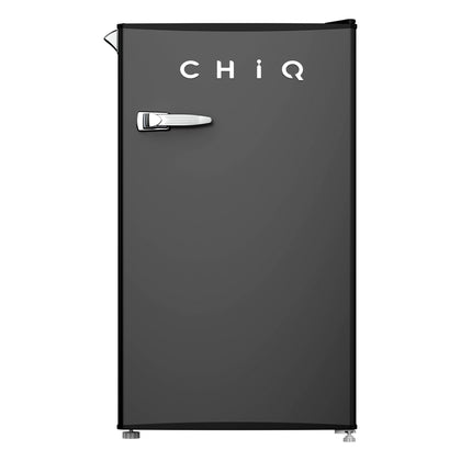 CHiQ 90 Litre (Black) Retro Single Door Bar Fridge Model CRSR090DB
