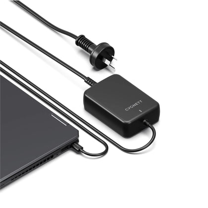 CYGNETT Cygnett PowerMaxx 140W GaN USB-C Laptop Charger (Black) Model CY4531PDWC