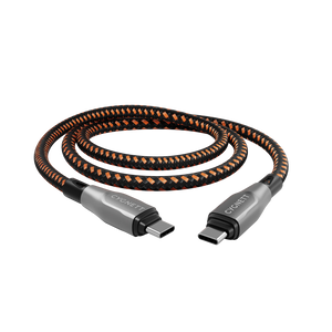 Cygnett Armoured Pro 240W USB-C to USB-C Cable 1M (Black) Model CY4711PCTYC
