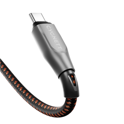 Cygnett Armoured Pro 240W USB-C to USB-C Cable 1M (Black) Model CY4711PCTYC