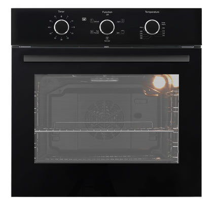 Emilia 60cm Black Electric Fan Forced Oven 10amp Model EMRENT65EN