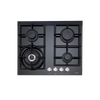 Euro Appliances Premium Italian Made 4 Burner Gas on Glass Cooktop Model ES60GFDBL