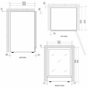 ILVE 37 Bottle Wine Storage Cabinet Dual Zone Model ILWD37BVL