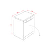 InAlto 60cm Freestanding Dishwasher Black Model IDW604BX&nbsp;