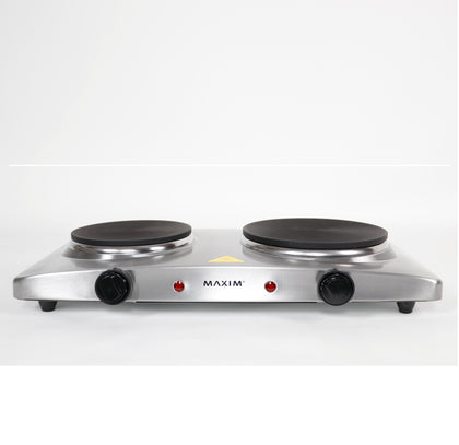 Maxim Kitchenpro Electric Portable Twin 2400w Temperature Controlled Hotplate Model MHP2