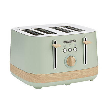 Morphy Richards Essence Scandi 4-Slice Toaster – Eucalyptus Finish Model MREST44EU