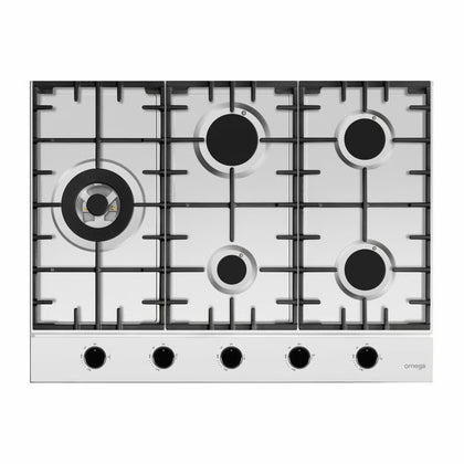 Omega 70cm Gas Cooktop, Stainless Steel Model OCG705WX