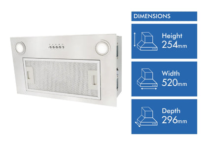Solt 52cm Undermount Rangehood Stainless Steel Model GGSRUM520S