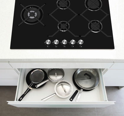 Stirling 75cm Gas On Glass Cooktop Model STR-PGGC75