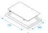Stirling 75cm Gas On Glass Cooktop Model STR-PGGC75