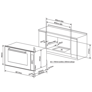 Venini 90cm Electric Built-In Oven Model VO90S