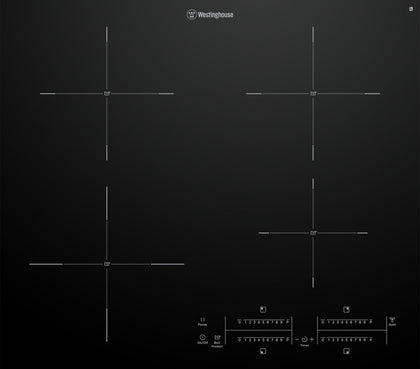 Westinghouse 60cm 4 Zone Induction Cooktop with Hob2Hood Model WHI643BD