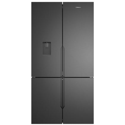 Westinghouse 564 Litre Plumbed French Quad Door Refrigerator Matte Black Model WQE5650BA