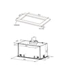Westinghouse 86cm Integrated Rangehood With Hob2Hood Model WRI825BC