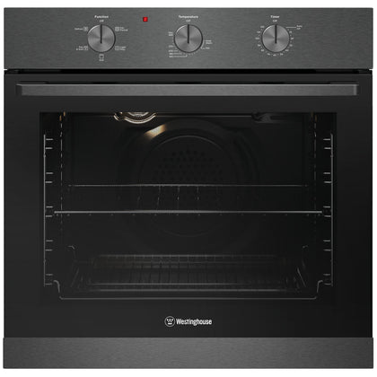 Westinghouse 60cm Multi-Function Oven Dark Stainless Steel 10amp Model WVE6314DD