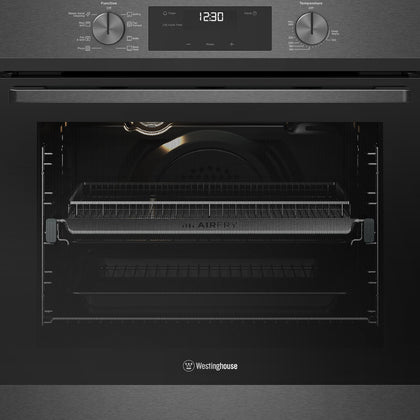 Westinghouse 60cm Multi-Function Oven with AirFry Dark Stainless Steel Model WVE6516DD