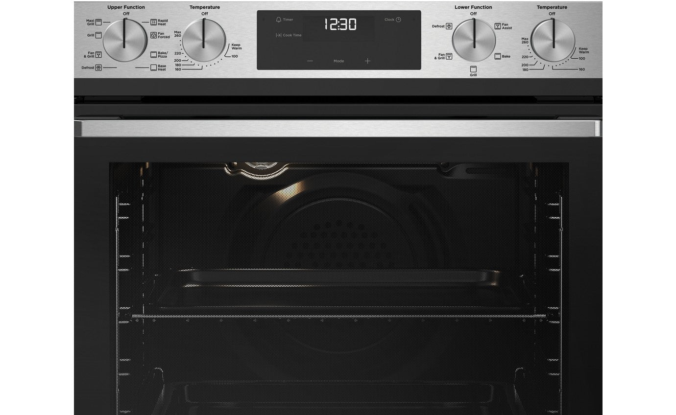 Westinghouse 60cm Multifunction Double Oven (Stainless Steel) Model WVE6525SD