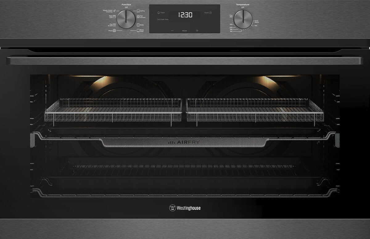 Westinghouse 90cm Multi-Function Oven with AirFry Dark Stainless Steel Model WVE9516DD