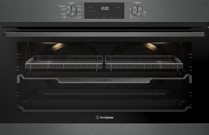 Westinghouse 90cm Multi-Function Oven with AirFry Dark Stainless Steel Model WVE9516DD