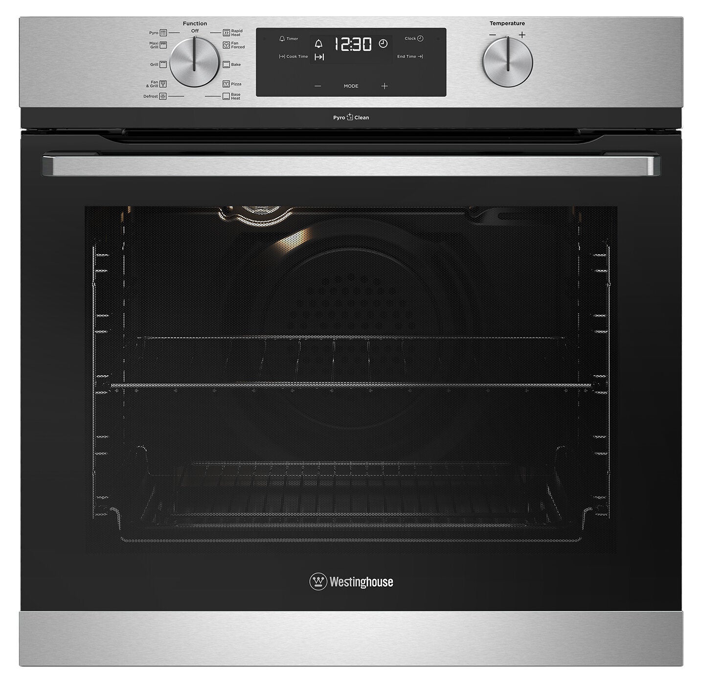 Westinghouse 60cm Stainless Steel Pyrolytic Built-In Oven Model WVEP615SC