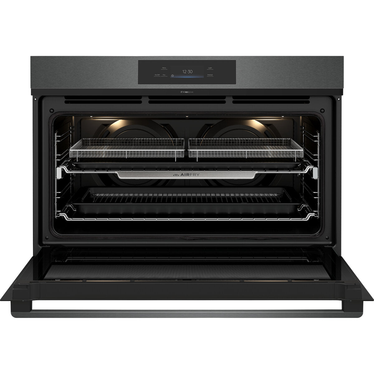 Westinghouse 90cm Multi-Function Pyrolytic Oven and SteamBake Dark Stainless Steel Model WVEP9917DD