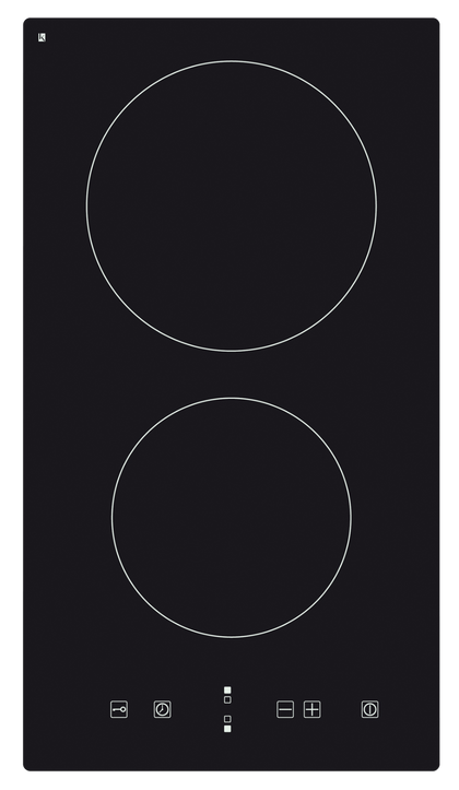 Baumatic 30cm Electric Ceramic Cooktop With 2 Zones Black Model BHC310