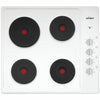 Chef 60cm Electric White Cooktop Model CHS642WB