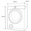 Electrolux 6kg Vented Dryer Model EDV605H3WB