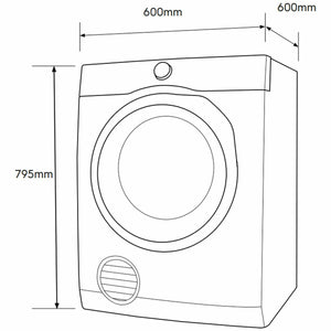 Electrolux 7kg Vented Clothes Dryer Model EDV705H3WB