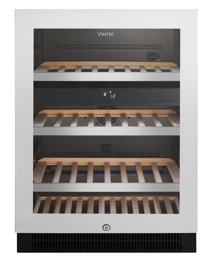 Vintec 50 Bottle Dual Zone Wine Storage Cabinet Model VWD050SSA-X