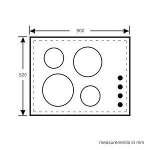 Westinghouse 90cm Ceramic Cooktop Model WHC942BC