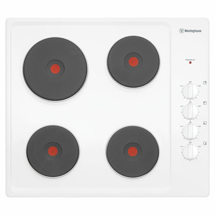 Westinghouse 60cm Electric Cooktop (White) Model WHS642WC