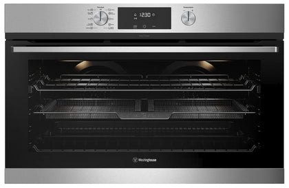 Westinghouse 90cm Pyrolytic Airfry Electric Built-In Oven Model WVEP916SC